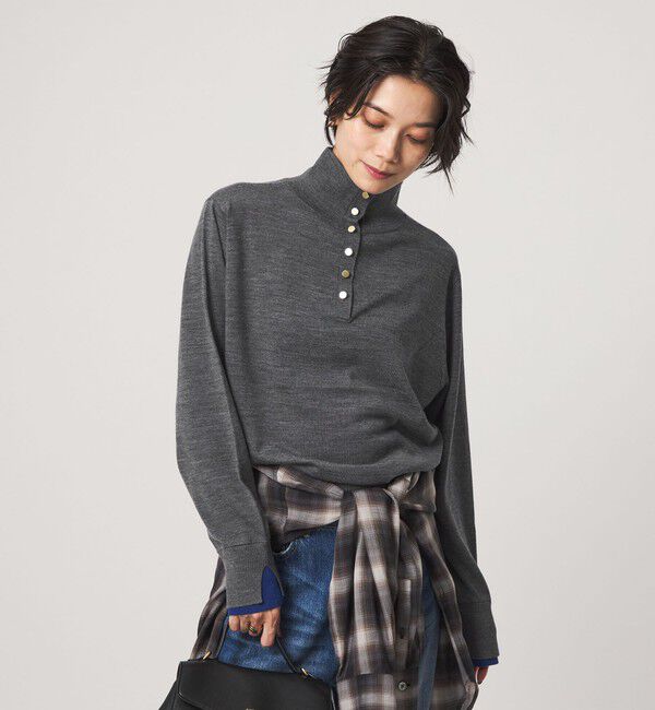 UNITED ARROWS green label relaxing「エブリニット 2WAY タートルネック ウォッシャブル」|ニット・セーター|