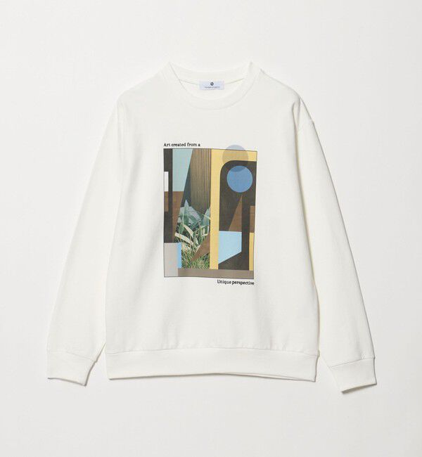 UNITED ARROWS green label relaxing「＜Phospho Graphica＞フレンチ ロングスリーブ Tシャツ スウェット」|スウェット・ジャージ|WHITE