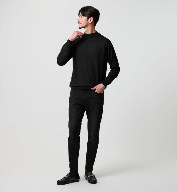 BEAUTY&YOUTH UNITED ARROWS「【WEB限定 WARDROBE SMART】マシーンウォッシャブル ウールミックス ジャケット クルーネック」|ニット・セーター|