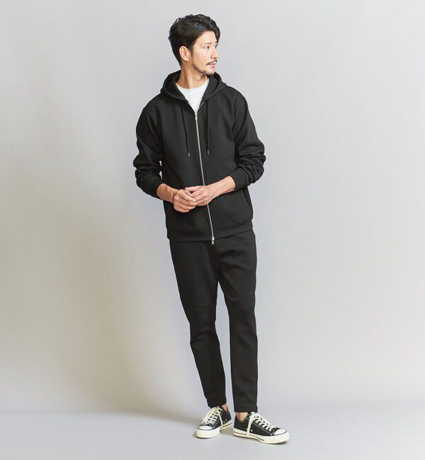 BEAUTY&YOUTH UNITED ARROWS「【WEB限定 WARDROBE SMART】ダブルニット ジップパーカー/セットアップ対応【抗菌・防臭】」|パーカー|