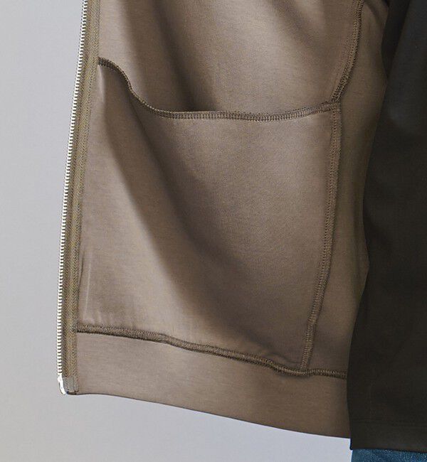 BEAUTY&YOUTH UNITED ARROWS「【WEB限定 WARDROBE SMART】ダブルニット ジップブルゾン/セットアップ対応【抗菌・防臭】」|ブルゾン・スタジャン|