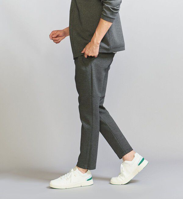 BEAUTY&YOUTH UNITED ARROWS「【WEB限定 WARDROBE SMART】ダブルニット イージーパンツ/セットアップ対応【抗菌・防臭】」|チノ|