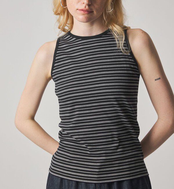 STEVEN ALAN「＜Steven Alan＞リンガー アメリカンスリーブ タンクトップ」|Tシャツ・カットソー|