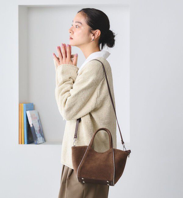 BEAUTY&YOUTH UNITED ARROWS「スエードライク ボールチェーン 2WAY ミニ トートバッグ」|トートバッグ|