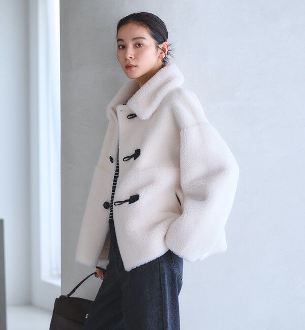 BEAUTY&YOUTH UNITED ARROWS「【WEB限定】ボア&times;フェイクムートン ループボタンジャケット 2WAY」|その他|