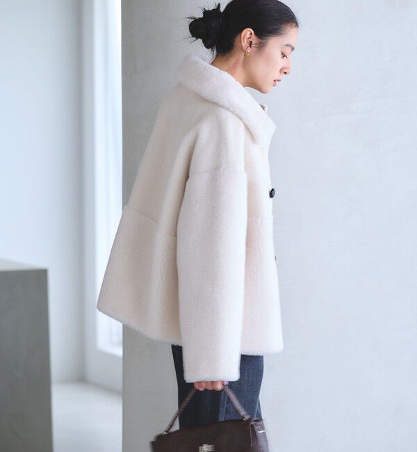 BEAUTY&YOUTH UNITED ARROWS「【WEB限定】ボア&times;フェイクムートン ループボタンジャケット 2WAY」|その他|