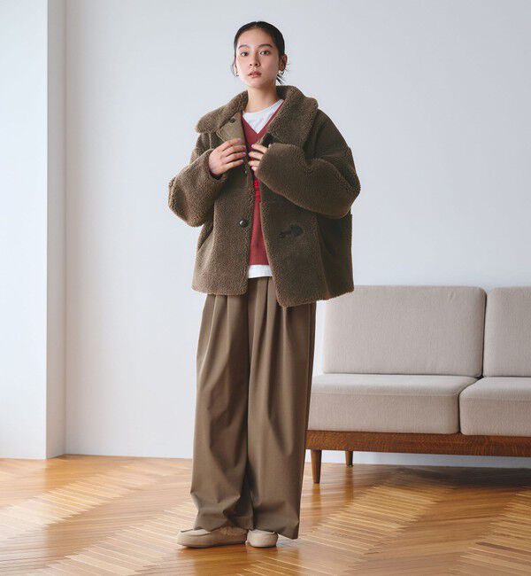 BEAUTY&YOUTH UNITED ARROWS「【WEB限定】ボア&times;フェイクムートン ループボタンジャケット 2WAY」|その他|