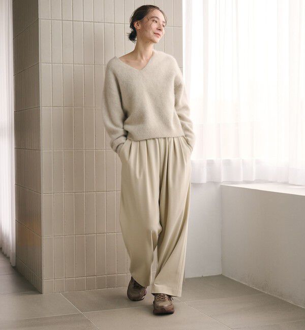 BEAUTY&YOUTH UNITED ARROWS「フォックスカシミヤブレンド Vネック ニットプルオーバー」|ニット・セーター|