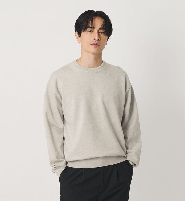 BEAUTY&YOUTH UNITED ARROWS「ハイブリッド ウール クルーネック ニット ウォッシャブル」|ニット・セーター|