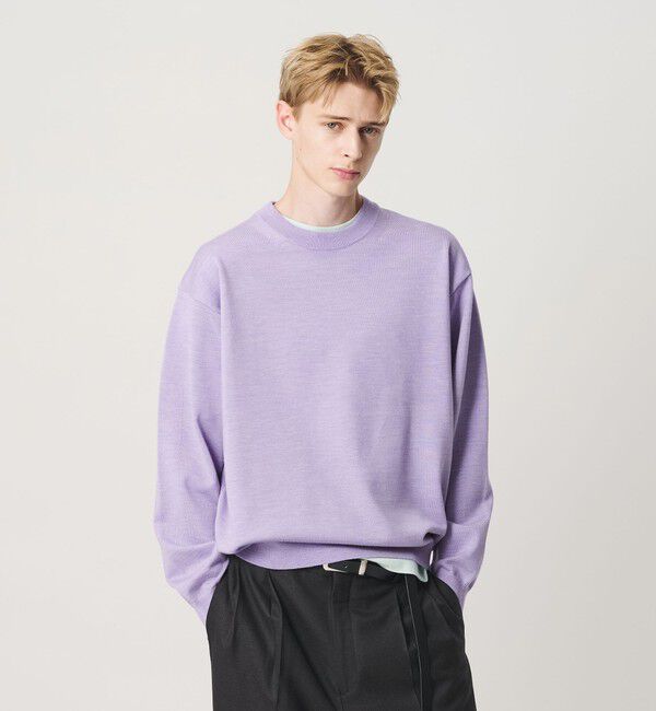 BEAUTY&YOUTH UNITED ARROWS「ハイブリッド ウール クルーネック ニット ウォッシャブル」|ニット・セーター|