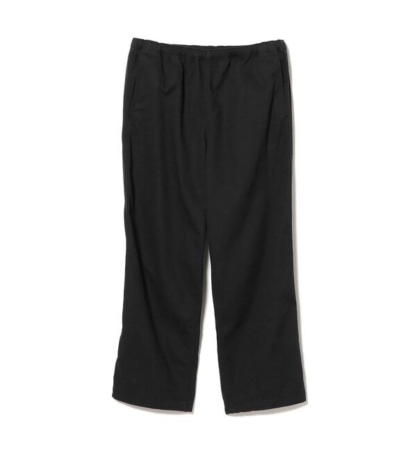BEAMS「リラックスフィット ベーシック ツイル イージーパンツ」|チノ|BLACK