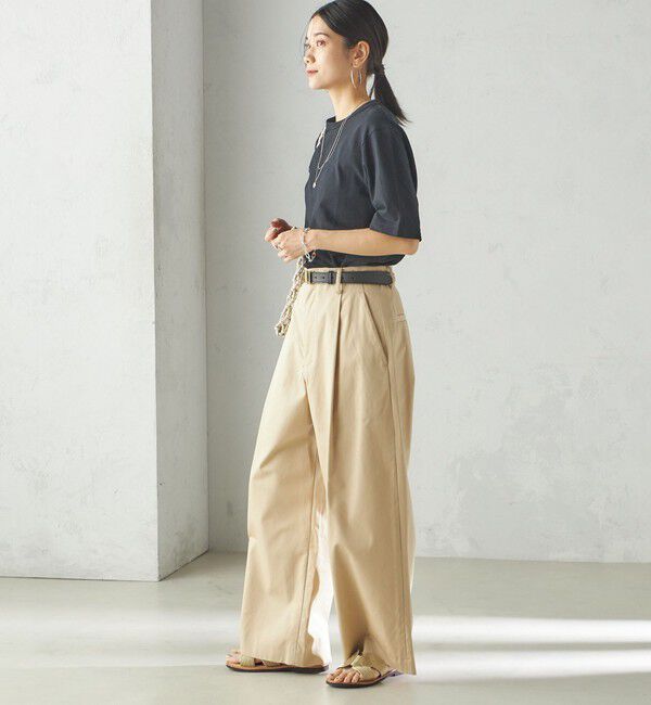 SHIPS for women「SHIPS Primary Navy Label:チノパンツ」|チノ|