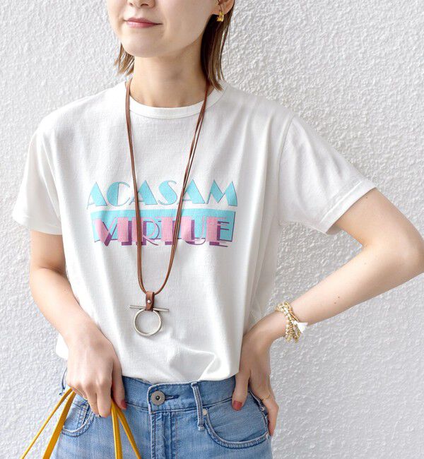 SHIPS for women「ACASAM:クルーネック TEE」|Tシャツ・カットソー|