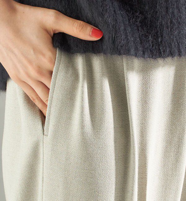 SHIPS for women「《一部予約》【実力派ベーシック】〈手洗い可能〉メルティ ウォーム タック ワイド パンツ」|その他|