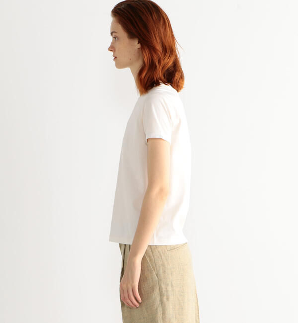 CABaN「コットン リブコンビクルーネックプルオーバー」|Tシャツ・カットソー|