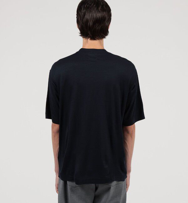 TOMORROWLAND MENS「ウールジャージー モックネック ハーフスリーブカットソー」|Tシャツ・カットソー|