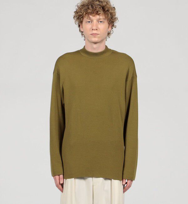 TOMORROWLAND MENS「TOMORROWLAND Tricot ウール モックネックプルオーバー」|ニット・セーター|