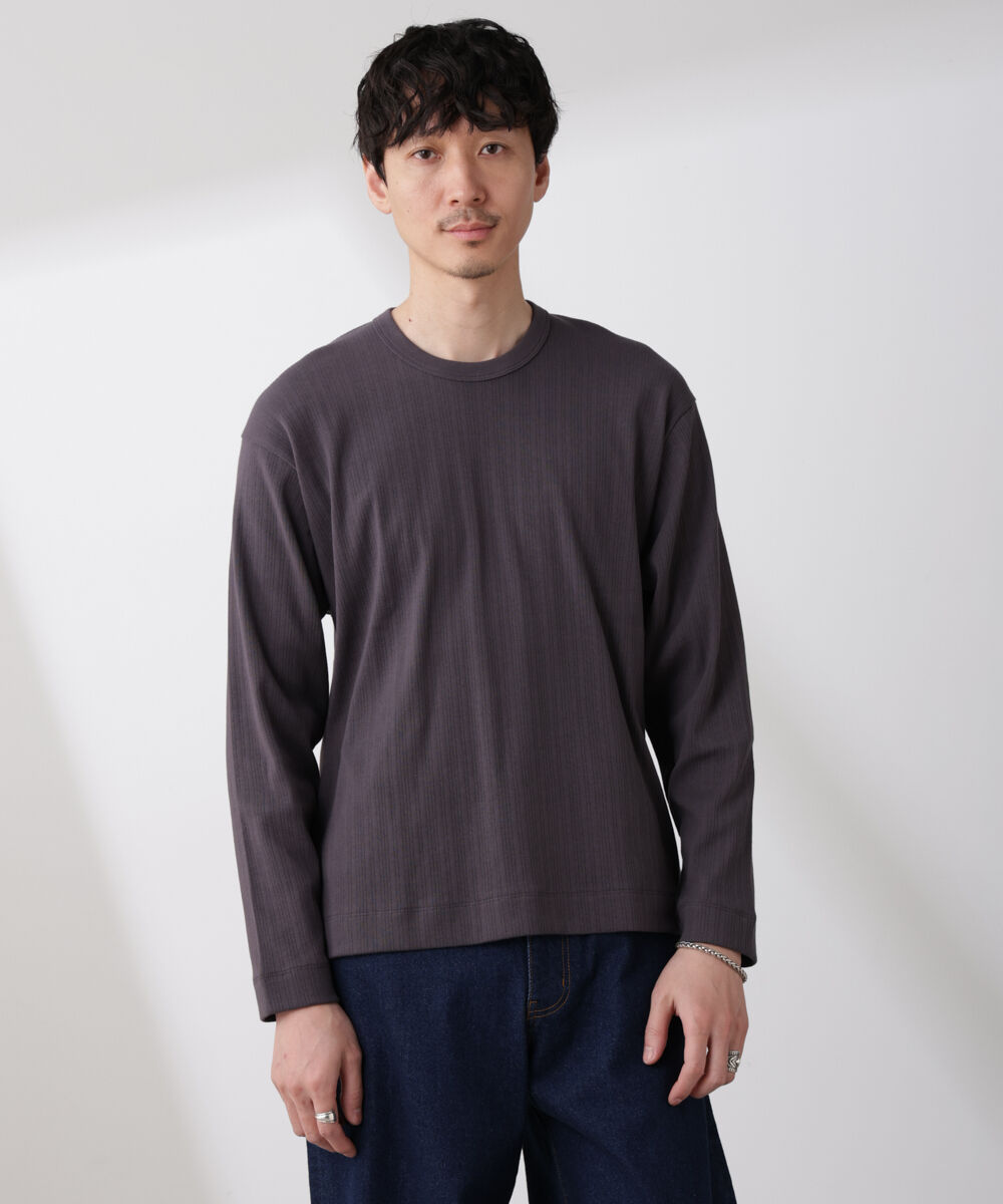 NANO universe「ランダムフライスロングスリーブTシャツ 長袖」|Tシャツ・カットソー|