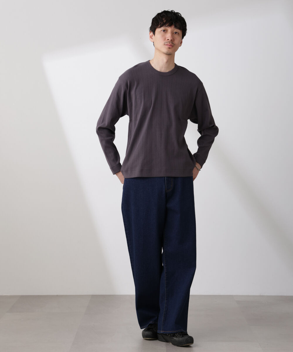 NANO universe「ランダムフライスロングスリーブTシャツ 長袖」|Tシャツ・カットソー|