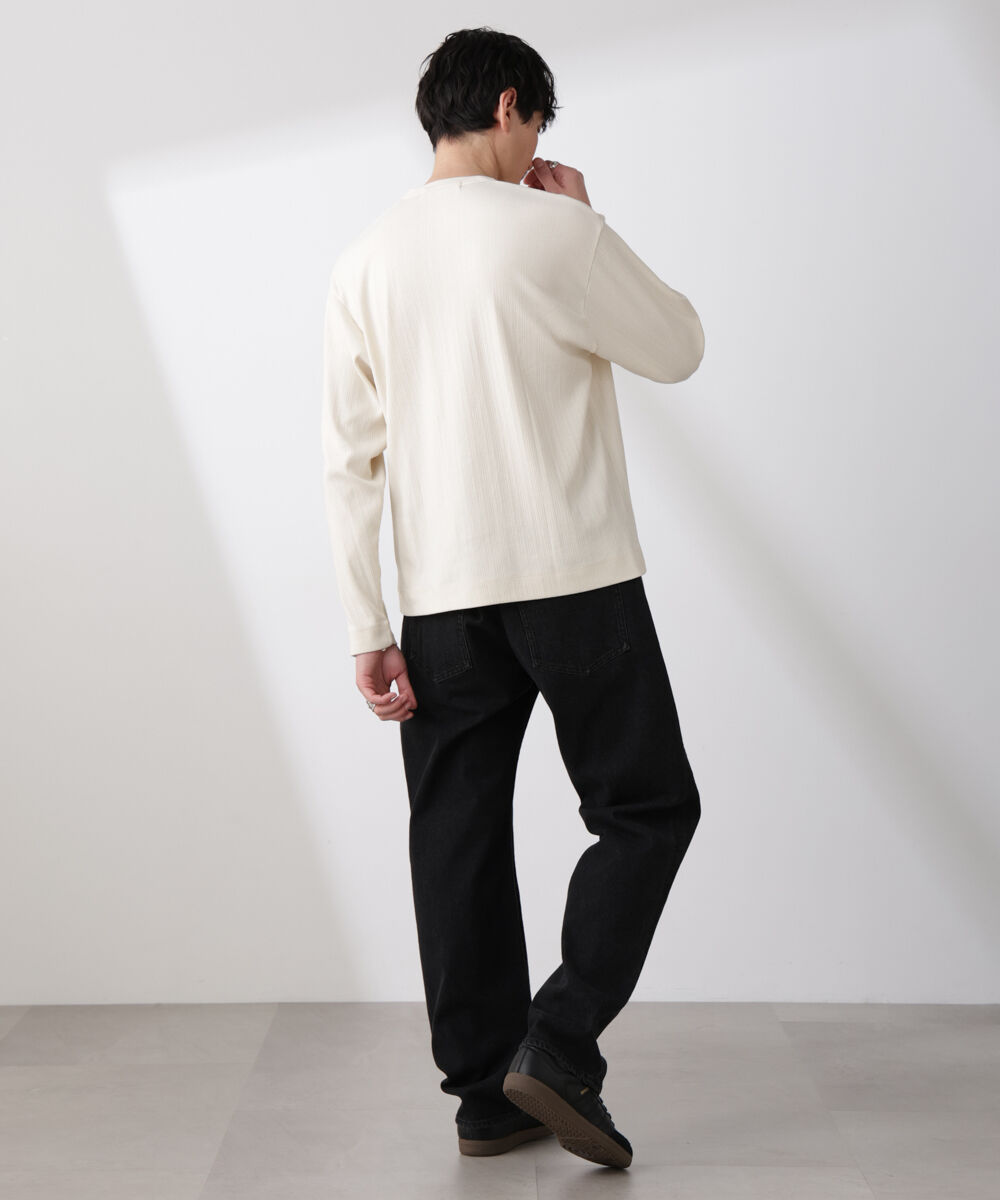NANO universe「ランダムフライスロングスリーブTシャツ 長袖」|Tシャツ・カットソー|