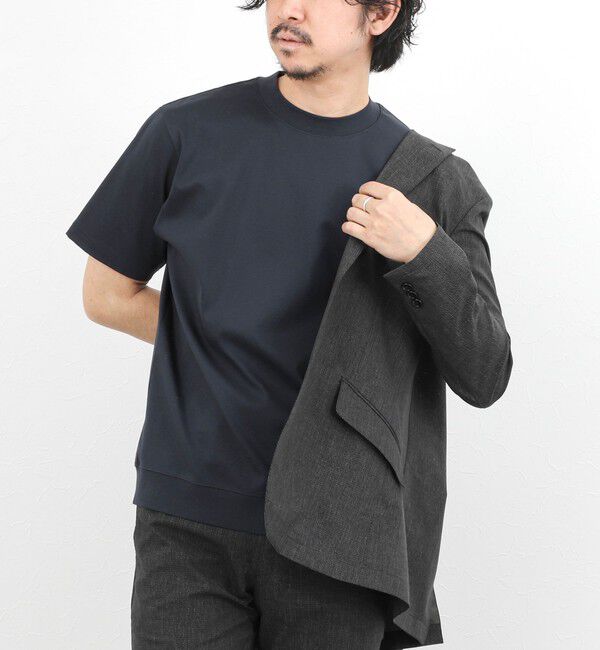 NOLLEY'S goodman「《ビジカジ対応》シルケットスムース クルーネックドレスTシャツ 26SS」|Tシャツ・カットソー|