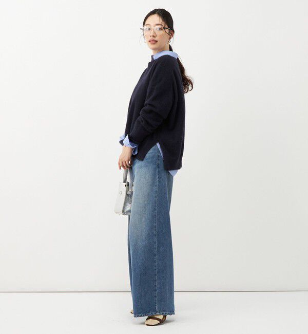 NOLLEY'S「《手洗い可能》ウォッシャブルヘアリーボートネックプルオーバー」|ニット・セーター|