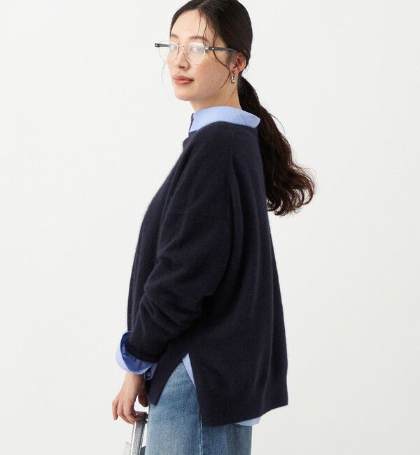 NOLLEY'S「《手洗い可能》ウォッシャブルヘアリーボートネックプルオーバー」|ニット・セーター|