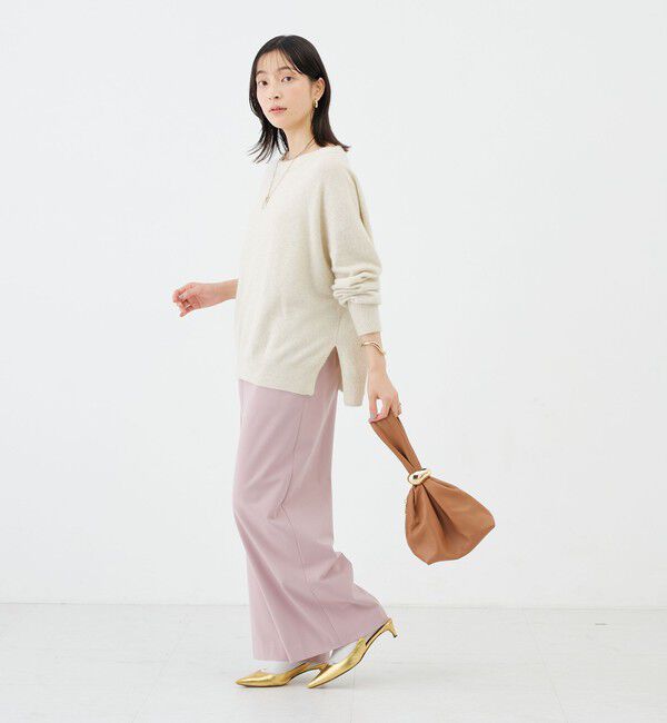NOLLEY'S「《手洗い可能》ウォッシャブルヘアリーボートネックプルオーバー」|ニット・セーター|