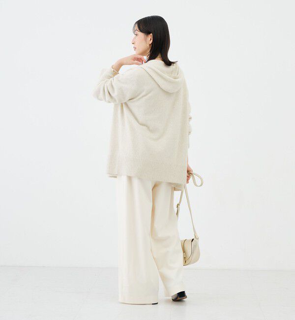 NOLLEY'S「【WEB＆一部店舗限定カラー】《手洗い可能》ヘアリーフーディーカーディガン」|カーディガン|