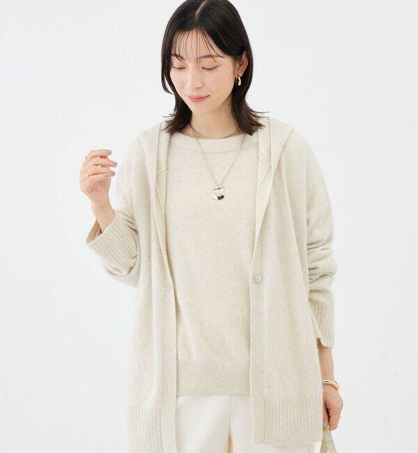 NOLLEY'S「【WEB＆一部店舗限定カラー】《手洗い可能》ヘアリーフーディーカーディガン」|カーディガン|