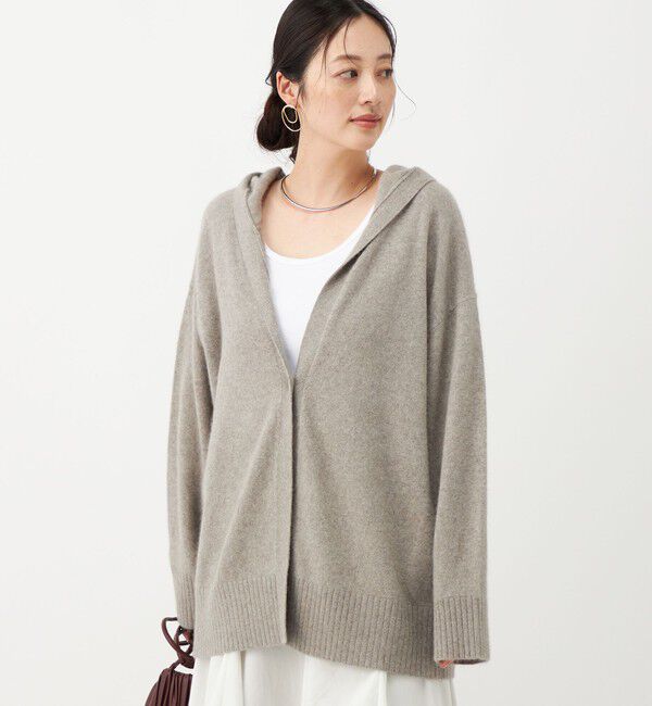 NOLLEY'S「【WEB＆一部店舗限定カラー】《手洗い可能》ヘアリーフーディーカーディガン」|カーディガン|