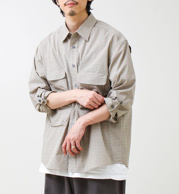 GLOSTER「【ギアディテール】チェック フィッシングシャツ」|シャツ・ブラウス|