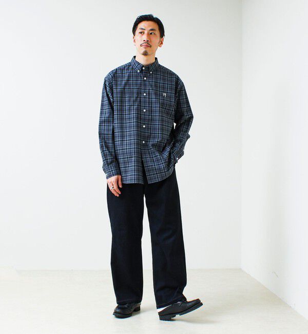 GLOSTER「【BOY ASTLAD刺繍】ボタンダウンシャツ ストライプ/チェック」|シャツ・ブラウス|
