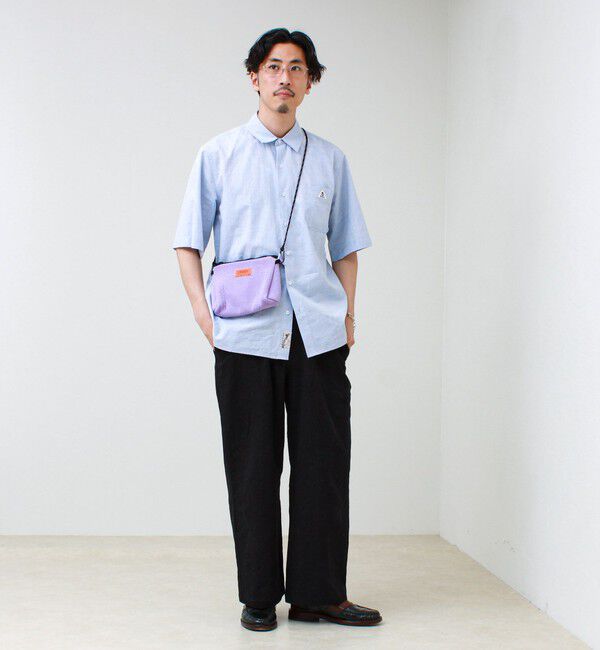 GLOSTER「【UNIVERSAL OVERALL】Summer knit sacoche」|ショルダー・メッセンジャー|