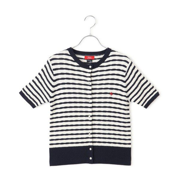 VIS「【POLO BCS】VIS別注ハーフスリーブミニケーブルカーディガン」|カーディガン|