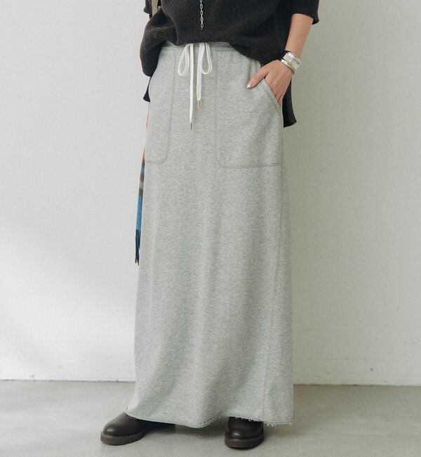  「【4サイズ展開】スウェットロングスカート」|スカート|