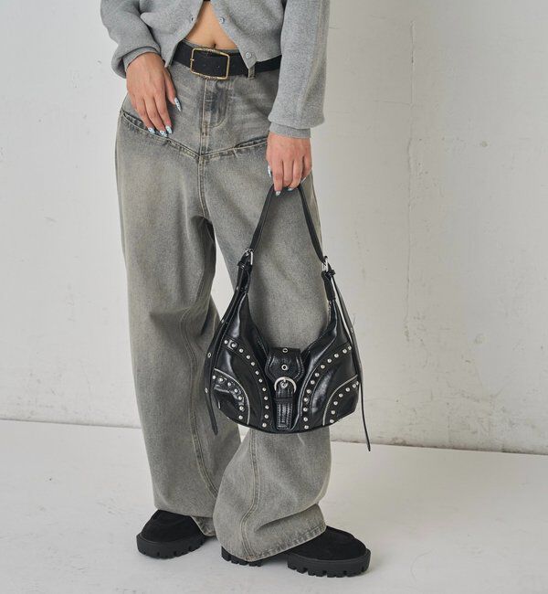  「《UNISEX / サイズ展開あり》スラッシュポケットブラストワイドデニム」|デニム|