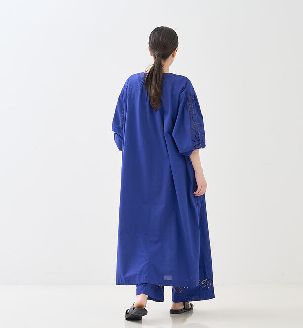 collex「アイレット刺繍ガウンワンピース」|ワンピース|