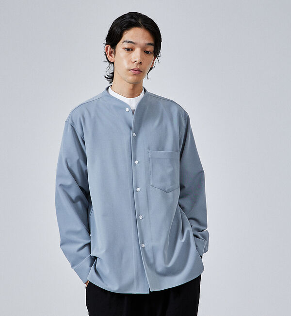 ABAHOUSE「【モックネック】度詰め天竺　ラグランスリーブＴシャツ」|Tシャツ・カットソー|