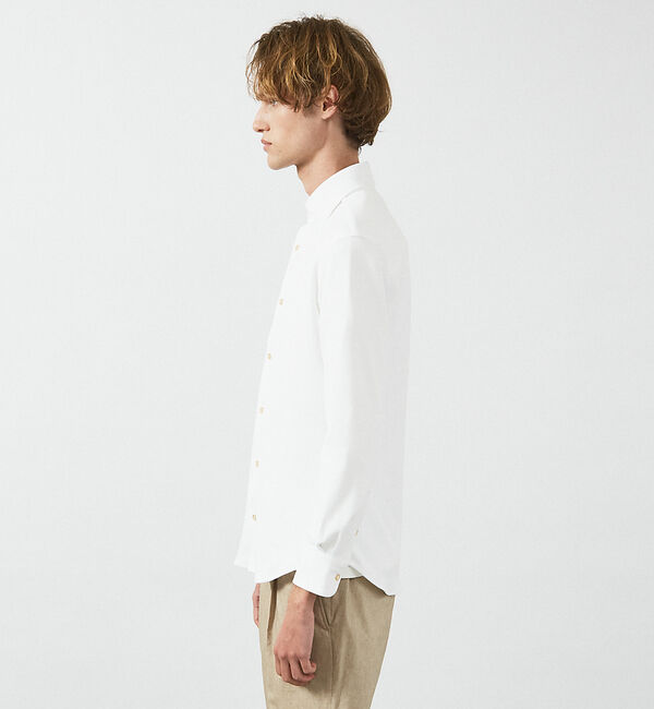 ABAHOUSE「【FLEX SHIRTS】COOLMAX EcoMade ダブルピケ ジャージシ」|シャツ・ブラウス|