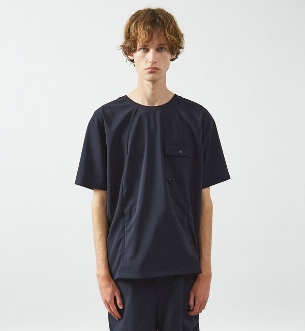 ABAHOUSE「【セットアップ対応】 ウーブン ドライ フハクTシャツ / クルーネック」|Tシャツ・カットソー|