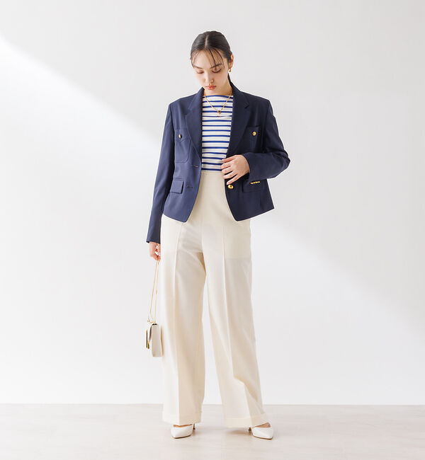 Rouge vif「【セットアップ対応】 シングルショートジャケット」|テーラードジャケット|