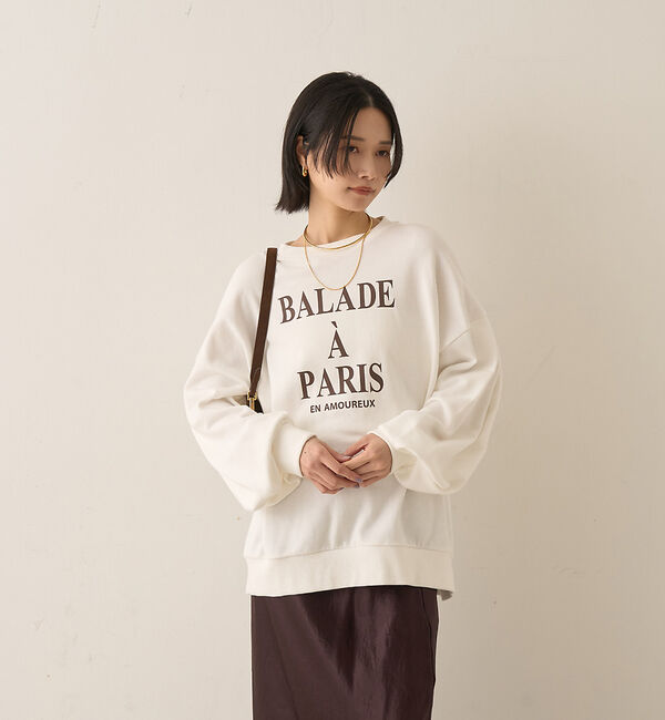 Rouge vif「裏毛ロゴタックスリーブスウェット」|スウェット・ジャージ|