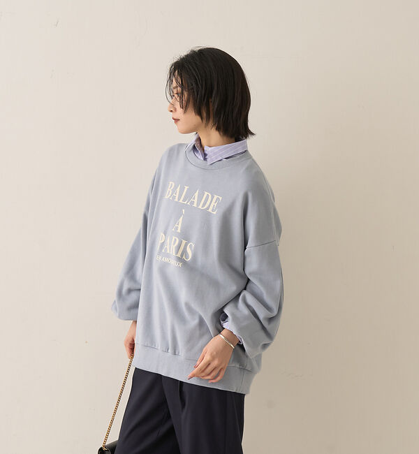 Rouge vif「裏毛ロゴタックスリーブスウェット」|スウェット・ジャージ|