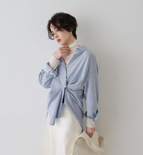 Rouge vif「【一部店舗限定】アシンメトリー変形2WAYシャツ」|シャツ・ブラウス|
