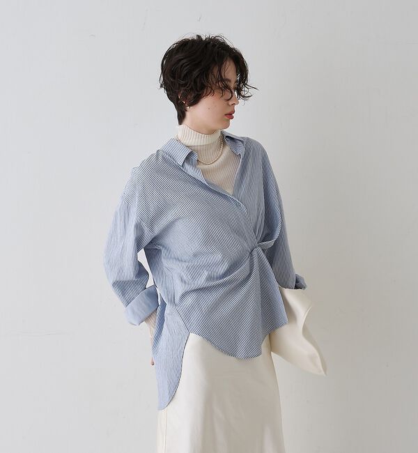 Rouge vif「【一部店舗限定】アシンメトリー変形2WAYシャツ」|シャツ・ブラウス|