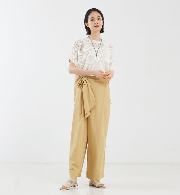 qualite「ライトリネンラップパンツ」|その他|