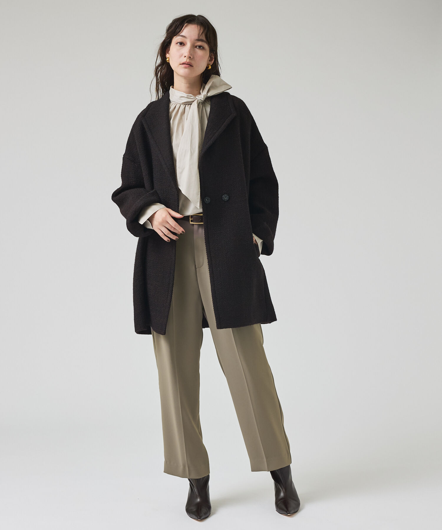 qualite「マットサテンストレートパンツ」|その他|