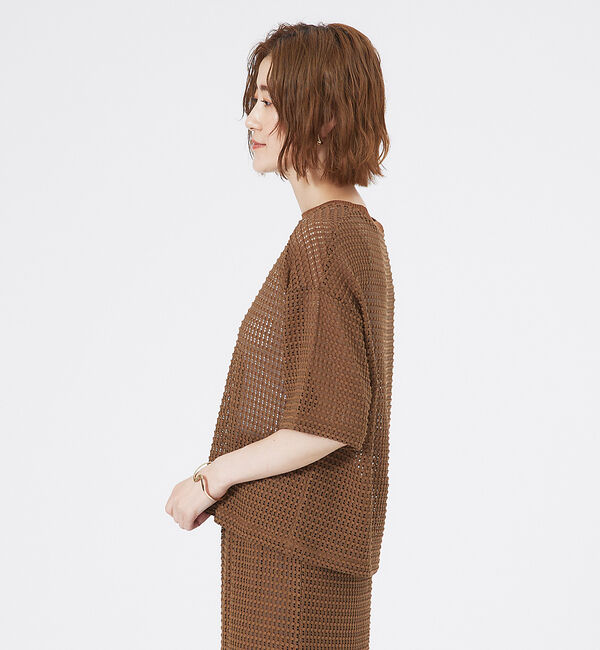 abahouse mavie「メッシュレースプルオーバー」|Tシャツ・カットソー|