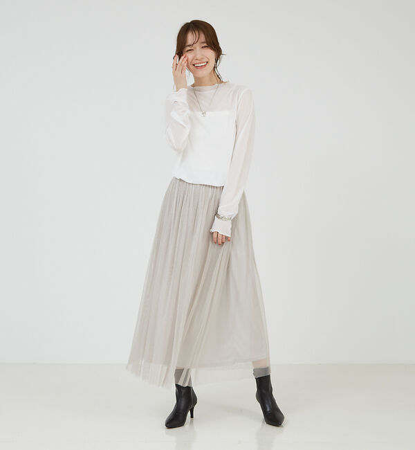 abahouse mavie「シアーメロウプルオーバー」|Tシャツ・カットソー|
